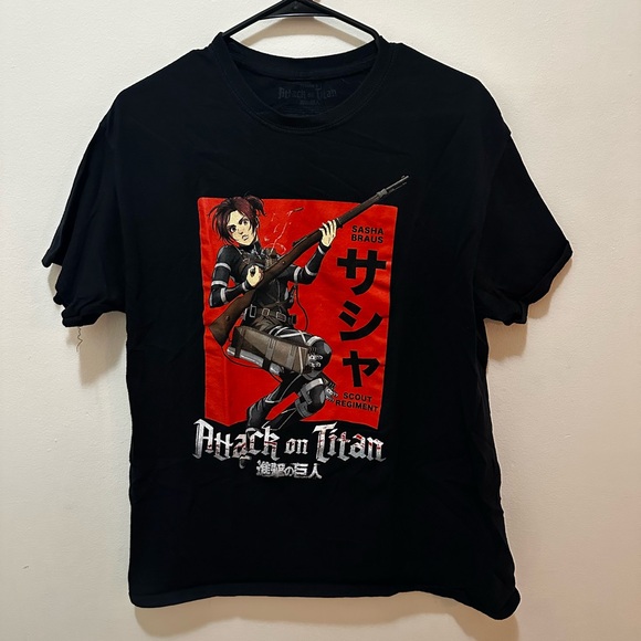 Attack on Titan Sasha Braus short sleeve graphic T-shirt - Picture 1 of 4